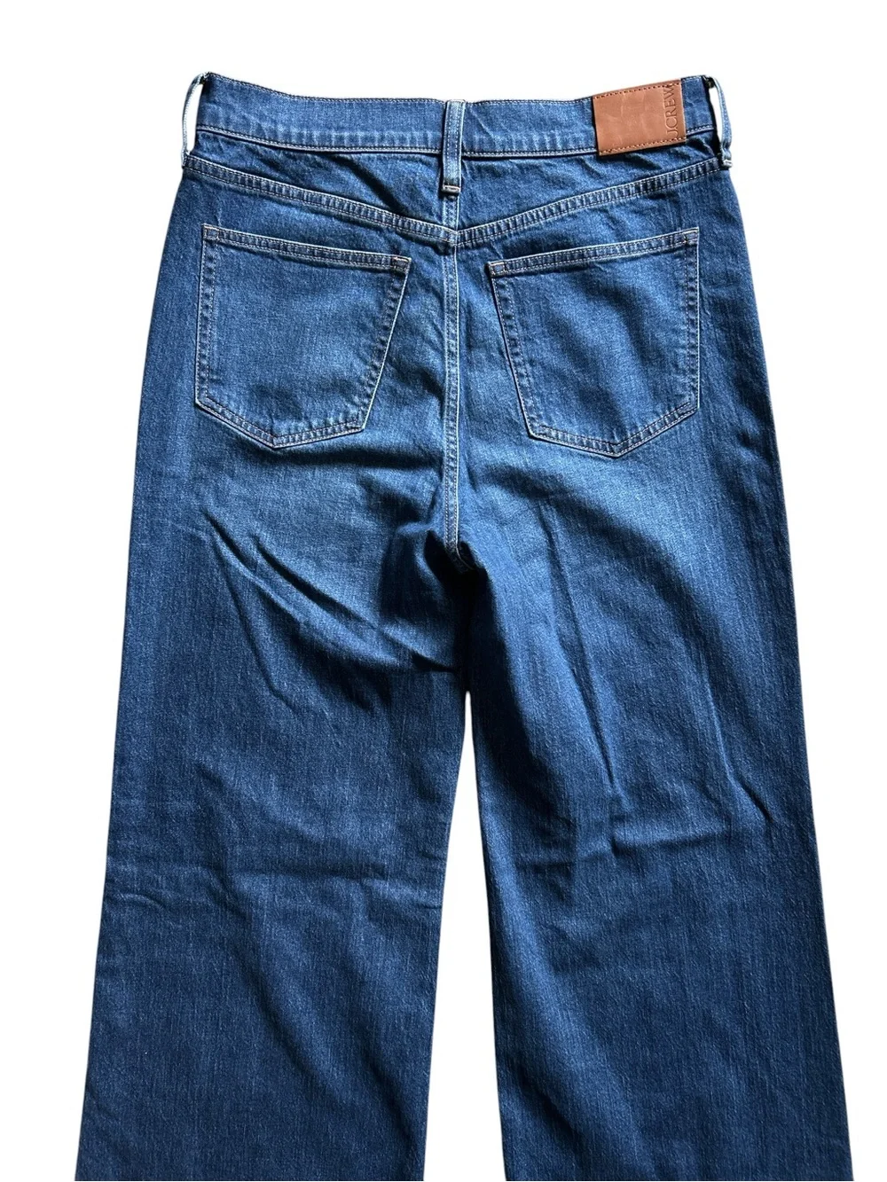J.Crew Wide Leg High Waist Trouser Jeans Preppy Classic Size 28x32 Minimalist